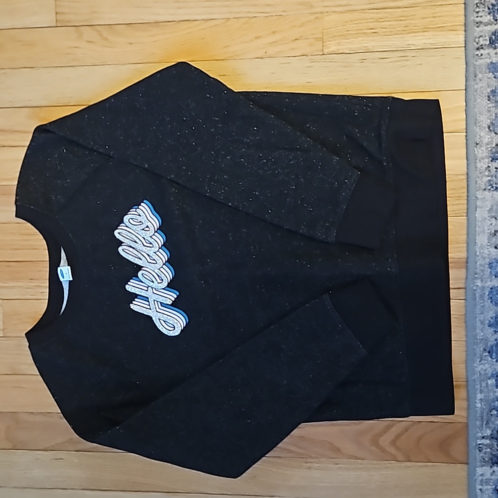Old Navy Sparkly Hello Graphic Crewneck Sweatshirt Size Small